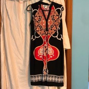 NWT sleeveless graphic print dress